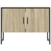 vidaXL Bathroom Sink Cabinet Sonoma Oak Engineered wood, Powder-coated steel