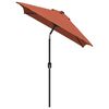 vidaXL Garden Parasol Terracotta Polyester 118.1x78.7 in Tiltable