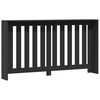 vidaXL Radiator Cover Black 58.7x7.9x32.3" Engineered Wood