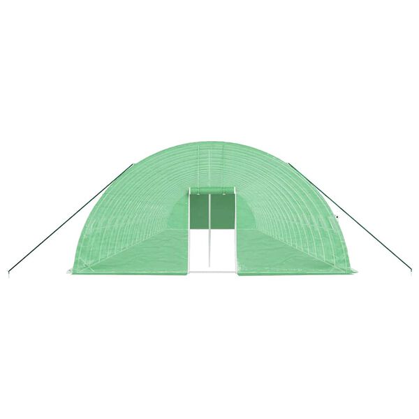 vidaXL Greenhouse Green PE (Polyethylene) Large Greenhouse Rectangular