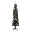 vidaXL Artificial Christmas Tree with 300 LEDs Green 82.68 in
