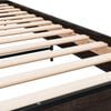 vidaXL Bed Frame Brown Oak Engineered wood, Metal Small Single Durable