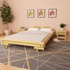 vidaXL Bamboo Bed Natural Bamboo Double Durable Bamboo Bed