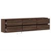 vidaXL TV Wall Cabinet Brown oak Engineered wood 70.9 in TV Wall Cabinet