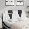 vidaXL Headboard Cushion White and Black