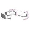 vidaXL Garden Lounge Set Dark grey