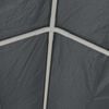 vidaXL Party Tent Grey Polyethylene, Steel 13.1 x 26.2 ft
