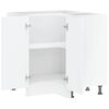 vidaXL Kitchen Corner Base Cabinet High gloss white Engineered wood