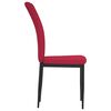 vidaXL Dining Chair Set of 4 Wine Red Velvet, Iron, Plywood Standard