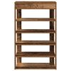 vidaXL Shoe Rack Old Wood Engineered Wood Slim Shoe Rack Rectangular