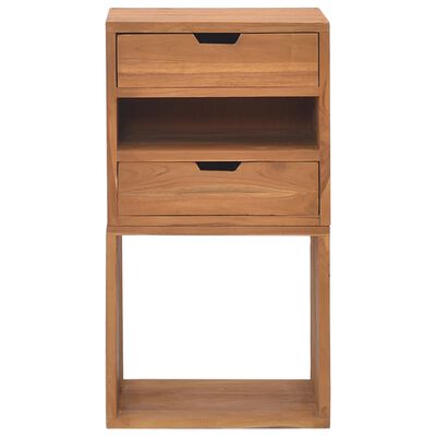 vidaXL Storage Cabinet 15.7"x11.8"x29.9" Solid Teak Wood