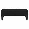 vidaXL Bench Black 113 x 57 x 39 cm fabric