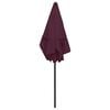vidaXL Beach Parasol Bordeaux Red Polyester Standard Tiltable