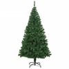 vidaXL Artificial Christmas Tree Green PVC, steel 82.7 in tall