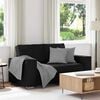 vidaXL Sofa Black 62.99 x 30.71 x 33.07 in Fabric