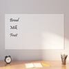 vidaXL Wall-mounted Magnetic Board White 39.4"x23.6"&nbsp;Tempered Glass