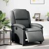 vidaXL Electric Recliner Chair Gray Faux leather, wood, metal Standard