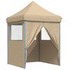 vidaXL Party Tent Beige, Blue