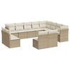vidaXL Garden Sofa Set Beige, Cream White