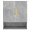 vidaXL Wall Cabinet Concrete Gray 23.6"x12.2"x27.6" Engineered Wood