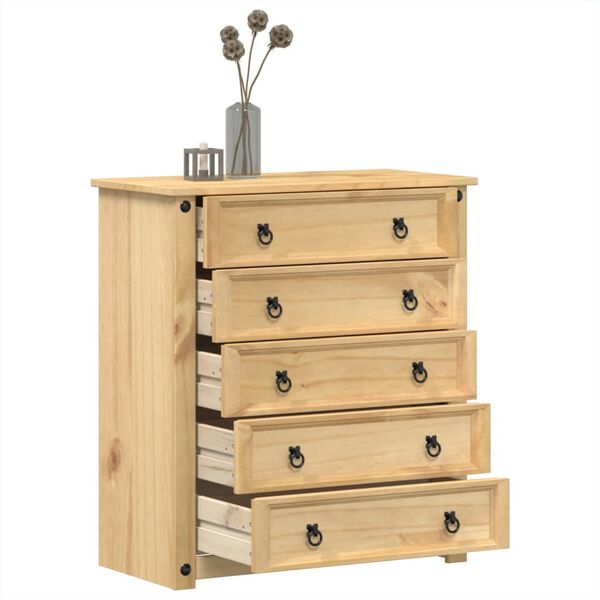 vidaXL Chest of Drawers Honey