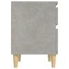 vidaXL Bedside Cabinet Concrete grey Engineered wood Bedside Cabinet