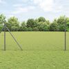 vidaXL Hexagon Fence Gray 1.2 x 100 m Steel