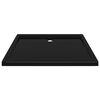 vidaXL Rectangular ABS Shower Base Tray Black 27.6"x35.4"