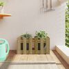 vidaXL Garden Planter Natural Pine Vacuum pressure treated pinewood