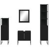 vidaXL Bathroom Cabinet Set Black