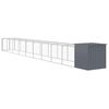 vidaXL Chicken Cage Anthracite Galvanized steel Large Durable