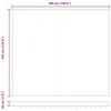 vidaXL Awning Replacement Fabric Light Grey 149.61 x 135.83 in