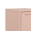 vidaXL Bedside Cabinet Set of 2 Pink Cold-rolled steel Bedside Cabinet