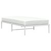 vidaXL Metal Bed Frame without Mattress White 39.4"x78.7"