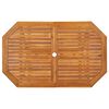 vidaXL Dining Set Natural Wood Solid Acacia Wood 5 Piece Set Foldable
