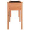 vidaXL Planter Brown Solid fir wood, Non-woven fabric Large