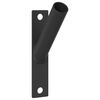 vidaXL Flag Pole Holder Black 10.5 x 7.5 x 0.2 cm Steel