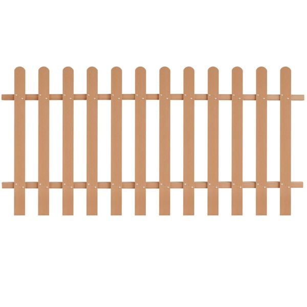 vidaXL Picket Fence WPC 78.7"x39.4"