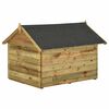 vidaXL Dog House Green Treated Pinewood Large Expandable Dog House