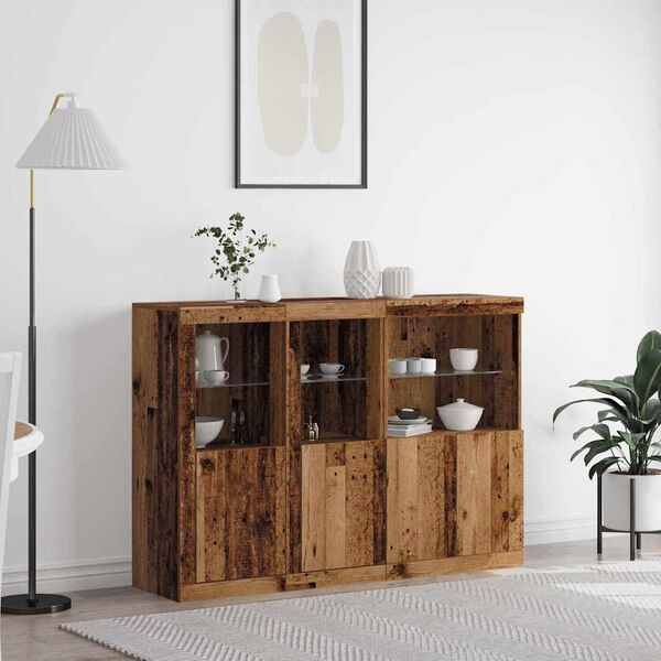 vidaXL Sideboard Old wood 142.5 x 37 x 100 cm Engineered wood