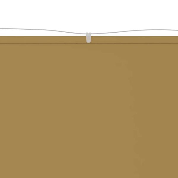 vidaXL Vertical Awning Beige Oxford fabric (100% polyester)