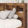 vidaXL Storage Headboard with Shelf Old Wood 29.53 in Engineered Wood