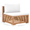 vidaXL 6 Piece Garden Lounge Set with Cushions Solid Teak Wood