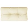 vidaXL Pallet Cushion Cream 100% Polyester 31.5 in x 15.7 in x 4.7 in