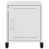 vidaXL Bedside Cabinet Set of 2 White Cold-rolled steel Standard