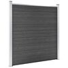 vidaXL Fence Panel Set WPC 547.6"x73.2" Black