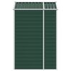 vidaXL Garden Shed Green Galvanized Steel 75.2 x 51.2 x 77.9 in