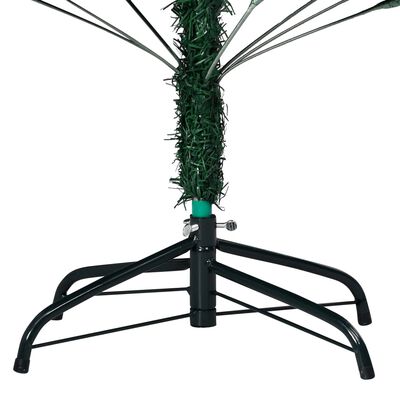vidaXL Artificial Pre-lit Christmas Tree with Ball Set Green 47.2" PVC