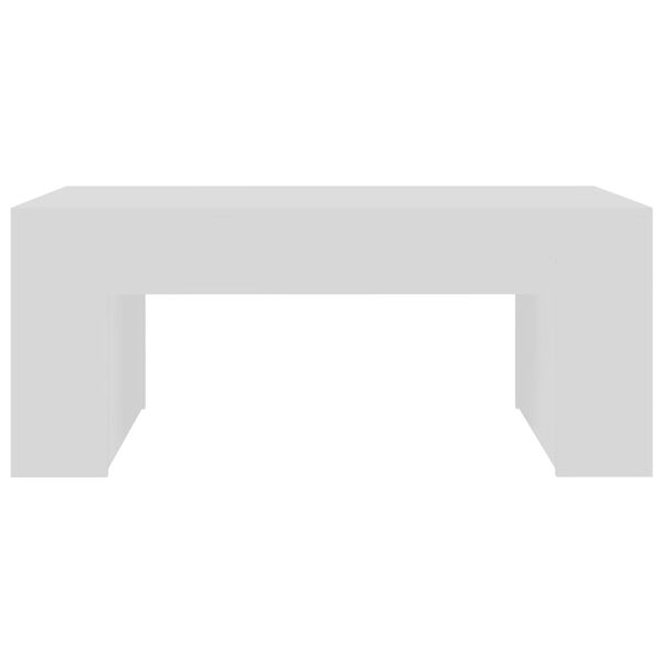vidaXL Coffee Table White Engineered wood 39.4x23.6x16.5 in Coffee Table