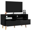 vidaXL TV Stand High Gloss Black 35.4"x15.7"x19.1" Engineered Wood